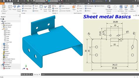 inventor sheet metal fold